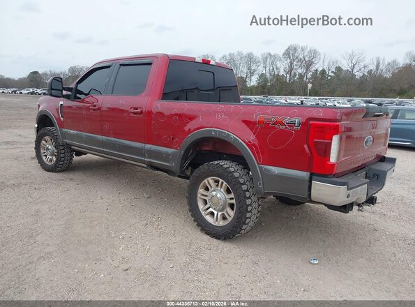 1FT7W2BT1KEC30085 2019 FORD F-250 Burgundy Задня ліва чверть
