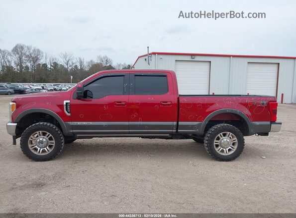 1FT7W2BT1KEC30085 2019 FORD F-250 Burgundy Панорамний вид салону 360°
