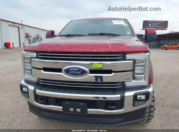 1FT7W2BT1KEC30085 2019 FORD F-250 Burgundy Вид щитка приладів