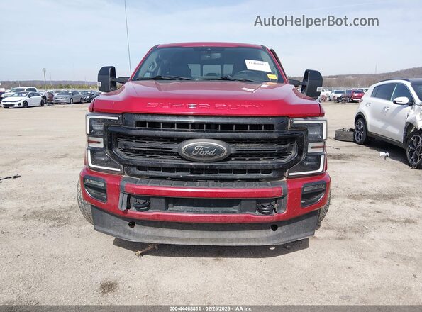 1FT7W2BT1LED15901 2020 FORD F-250 Red Вид задньої частини салону