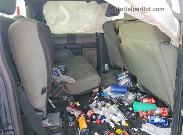 1FT7W2BT2LEE16817 2020 FORD F250 Blue Rear seats view