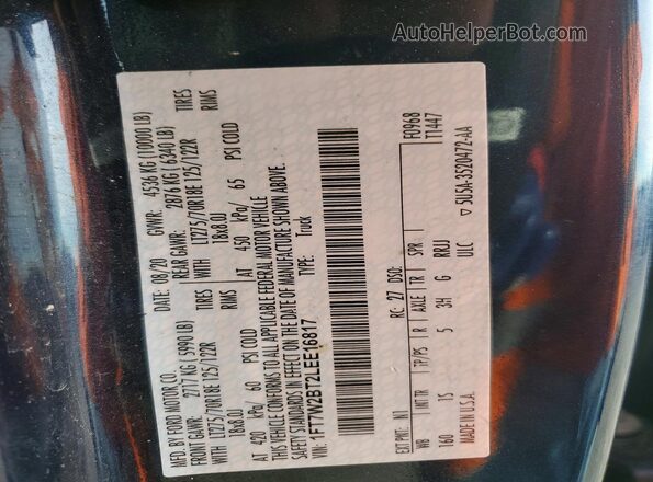 1FT7W2BT2LEE16817 2020 FORD F250 Blue Engine compartment view
