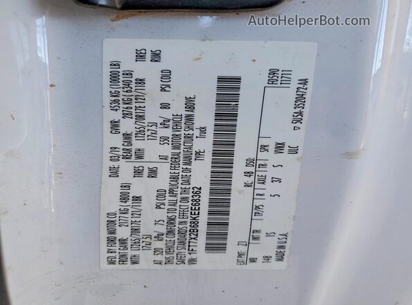 1FT7X2B68KEE68362 2019 FORD F250 White 