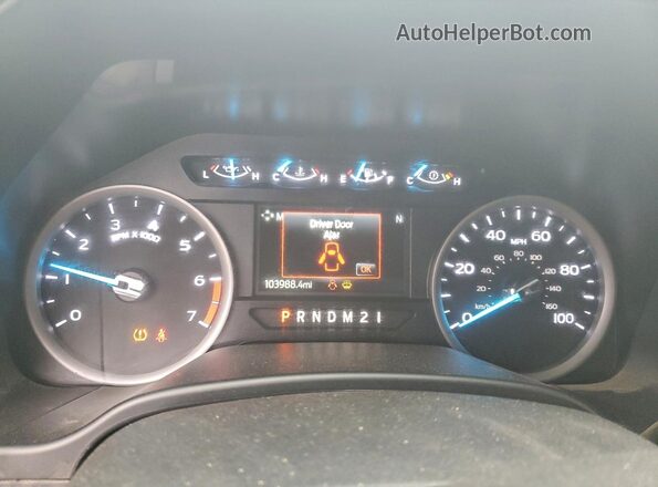1FT7X2B6XMED45715 2021 FORD F250 White Instrument cluster view