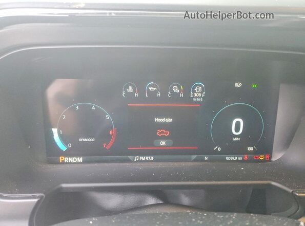 1FT8W2BA8SEC31897 2025 FORD F250 Синий Вид щитка приборов