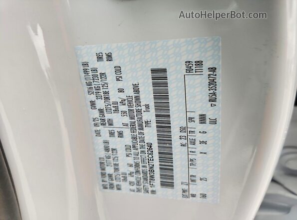 1FT8W3BN2TEC62640 2026 FORD F350 White Engine compartment view