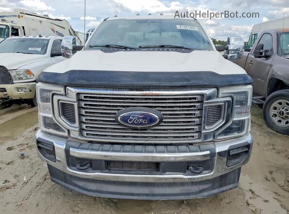 1FT8W3DT0NEF73675 2022 FORD F350 White Widok z przodu