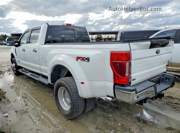 1FT8W3DT0NEF73675 2022 FORD F350 White Tył lewy