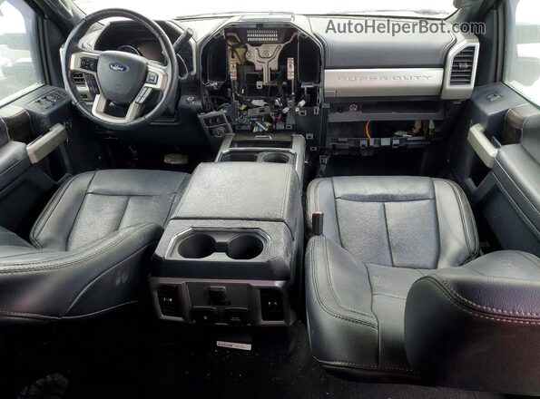 1FT8W3DT0NEF73675 2022 FORD F350 White Widok deski rozdzielczej