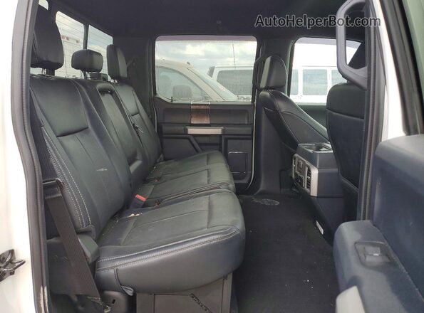 1FT8W3DT0NEF73675 2022 FORD F350 White Widok wnętrza z tyłu