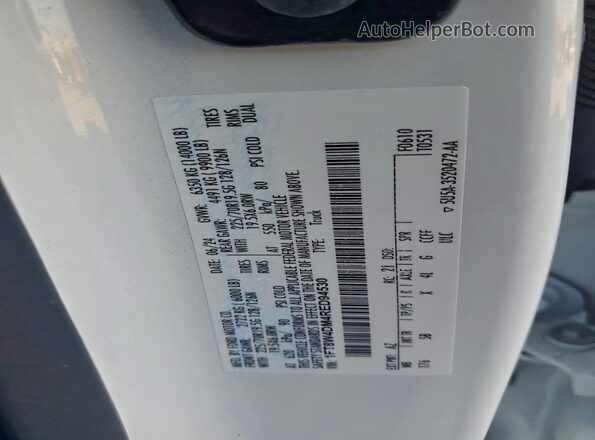 1FT8W4DM4RED94530 2024 FORD F450 White ძრავის განყოფილების ხედი