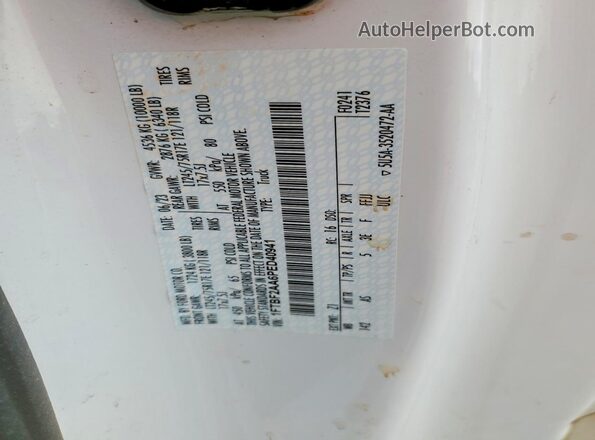 1FTBF2AA6PED40941 2023 FORD F250 White Vista del compartimento del motor