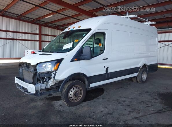 1FTBF4X87MKA89134 2021 FORD TRANSIT-350 White წინა მარცხენა ხედი სამი მეოთხედიდან