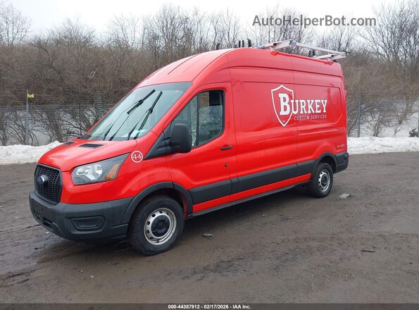 1FTBR1XG0RKB45824 2024 FORD TRANSIT-250 Red წინა მარცხენა ხედი სამი მეოთხედიდან
