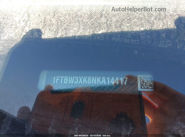 1FTBW3XK8NKA14417 2022 FORD E-TRANSIT-350 CARGO VAN White VIN კოდის სტიკერის ხედი