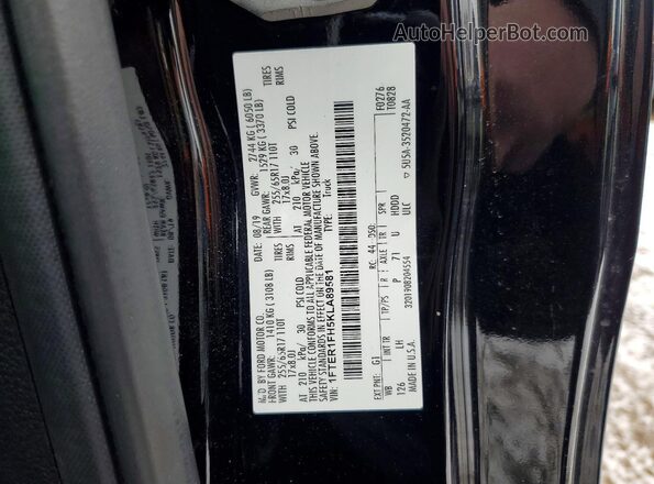 1FTER1FH5KLA89581 2019 FORD RANG Black 