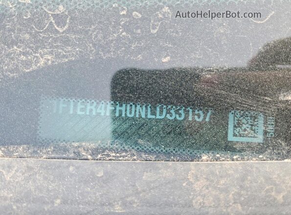 1FTER4FH0NLD33157 2022 FORD RANG Silver Vista del compartimento del motor