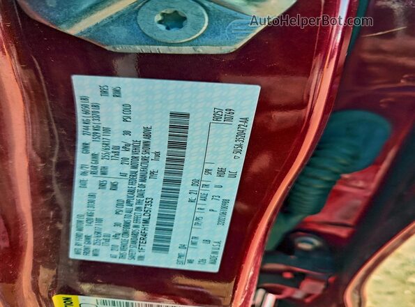 1FTER4FH1MLD57353 2021 FORD RANG Red 