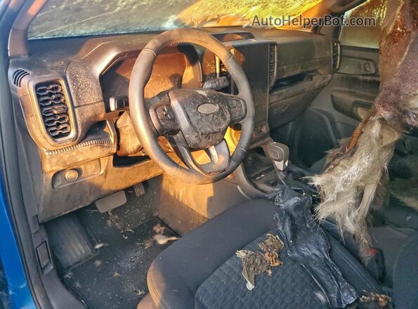 1FTER4HH0RLE34346 2024 FORD RANG Blue Առջևի վահանակի տեսք