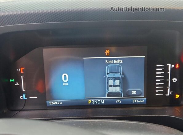 1FTER4PH2SLE02067 2025 FORD RANG White Instrument cluster view