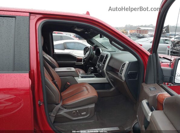 1FTEW1C4XLFB80064 2020 FORD F150 Красный Вид салона спереди