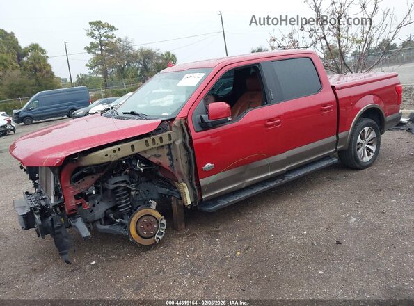 1FTEW1C4XLFB80064 2020 FORD F150 Красный Передняя левая четверть
