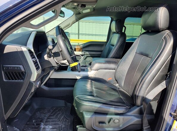 1FTEW1CP4KKD88229 2019 FORD F150 Blue Widok wnętrza z przodu