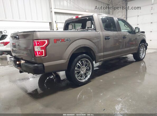 1FTEW1E5XJFD05096 2018 FORD F150 Brown Tył prawy