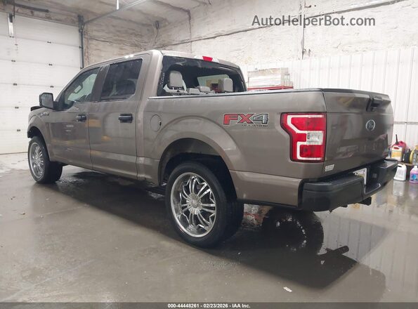 1FTEW1E5XJFD05096 2018 FORD F150 Brown Tył lewy