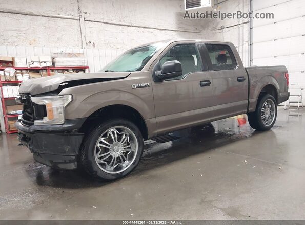 1FTEW1E5XJFD05096 2018 FORD F150 Brown Przód lewy