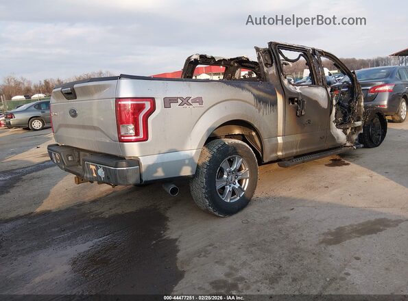 1FTEW1EG6GKF91658 2016 FORD F150 Silver Trasero derecho