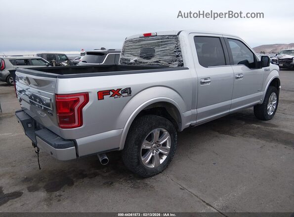 1FTEW1EG8GFA77822 2016 FORD F150 Silver Rear right