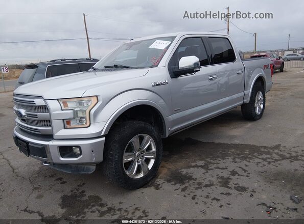 1FTEW1EG8GFA77822 2016 FORD F150 Silver Front left