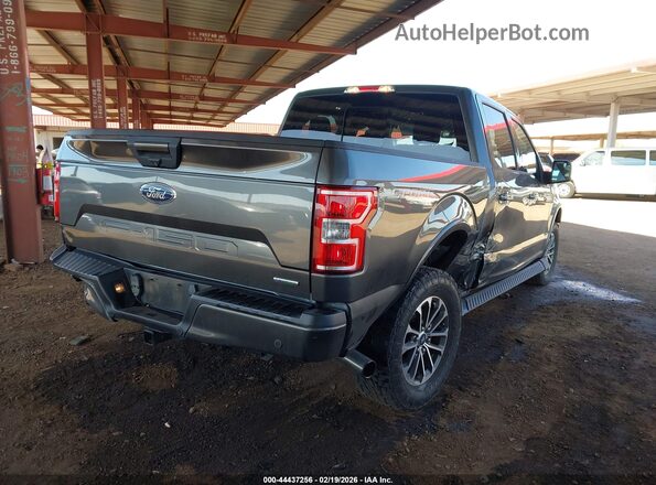1FTEW1EP2JFE64969 2018 FORD F150 Gray Trasero derecho