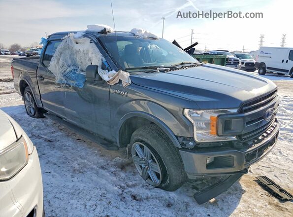 1FTEW1EP6KFC83567 2019 FORD F150 Gray წინა მარჯვენა