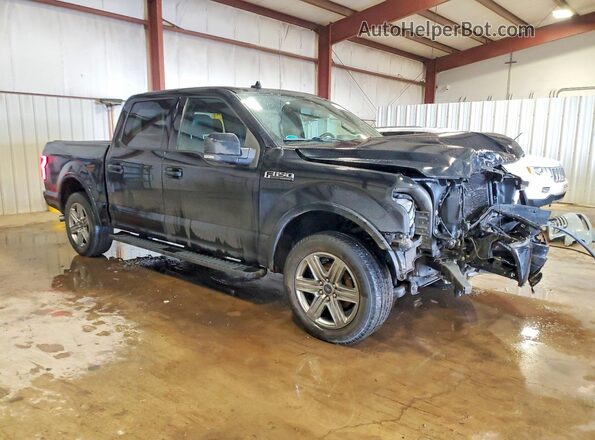1FTEW1EP7JFE55605 2018 FORD F150 Black Delantero derecho