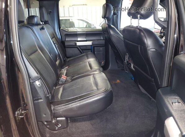 1FTEW1EP7JFE55605 2018 FORD F150 Black Vista de los asientos traseros