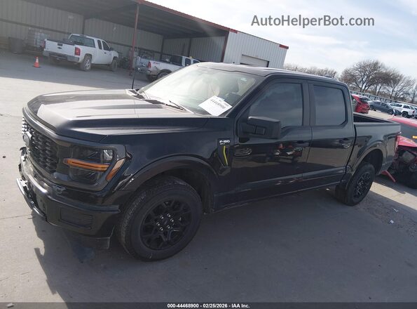 1FTEW2KP1SKF25764 2025 FORD F150 Black Widok wnętrza 360 stopni