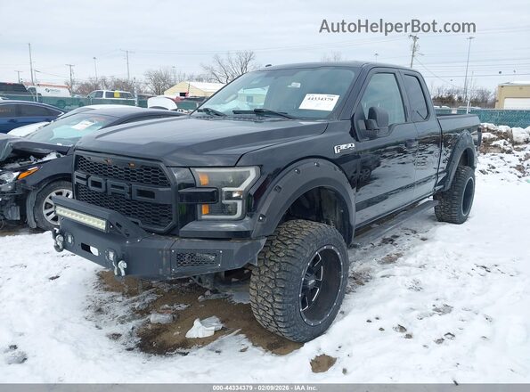 1FTEX1E86GKF74364 2016 FORD F150 Black Przód lewy