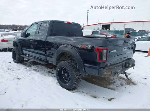 1FTEX1E86GKF74364 2016 FORD F150 Black Tył lewy