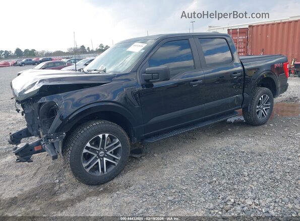 1FTFW1E56PFA48547 2023 FORD F150 Черный Передняя левая четверть