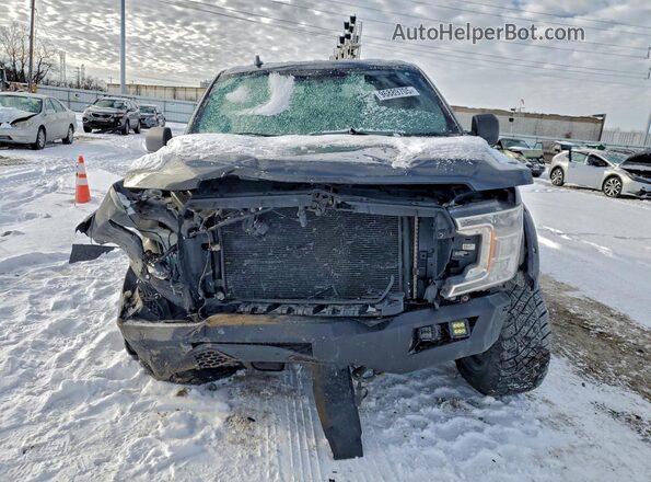 1FTFW1E5XJFE30295 2018 FORD F150 Gray Widok z przodu