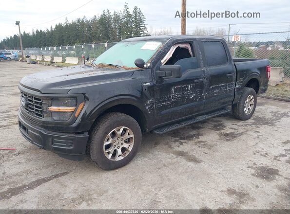 1FTFW1P82RKF26674 2024 FORD F-150 POLICE RESPONDER Black Vista tres cuartos delantera izquierda