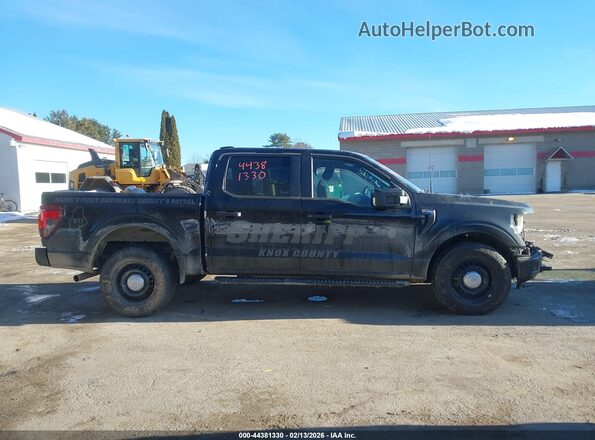 1FTFW1P82RKF62039 2024 FORD F-150 POLICE RESPONDER Black Vista interior de 360 grados