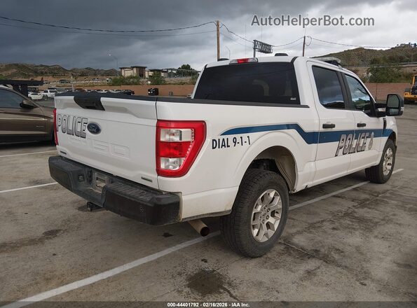 1FTFW1P87MKE71194 2021 FORD F-150 POLICE RESPONDER White Tył prawy