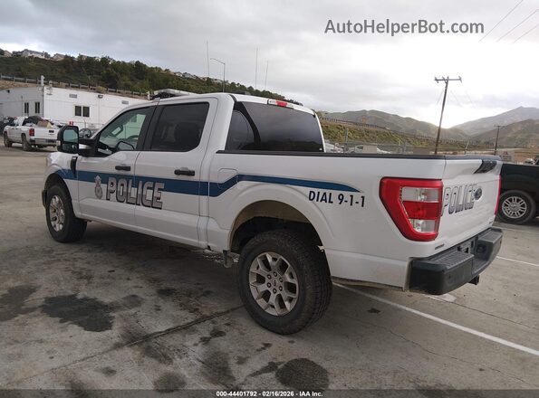 1FTFW1P87MKE71194 2021 FORD F-150 POLICE RESPONDER White Tył lewy