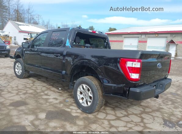 1FTFW1P8XNKE89965 2022 FORD F-150 POLICE RESPONDER Black Tył lewy