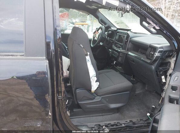 1FTFW1P8XNKE89965 2022 FORD F-150 POLICE RESPONDER Black Widok wnętrza z przodu