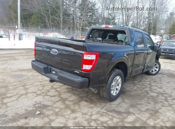 1FTFW1P8XNKE89965 2022 FORD F-150 POLICE RESPONDER Black Tył prawy