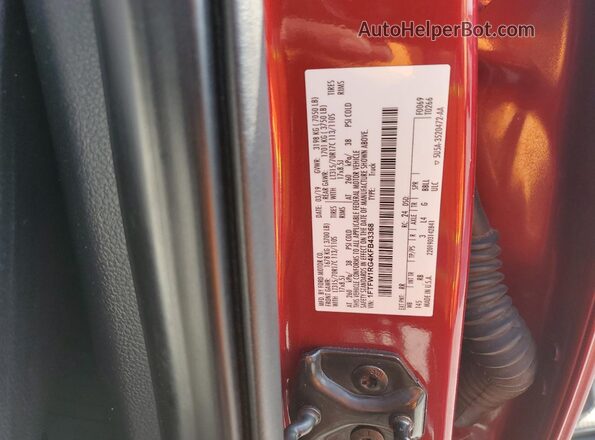 1FTFW1RG4KFB43368 2019 FORD F150 Red 
